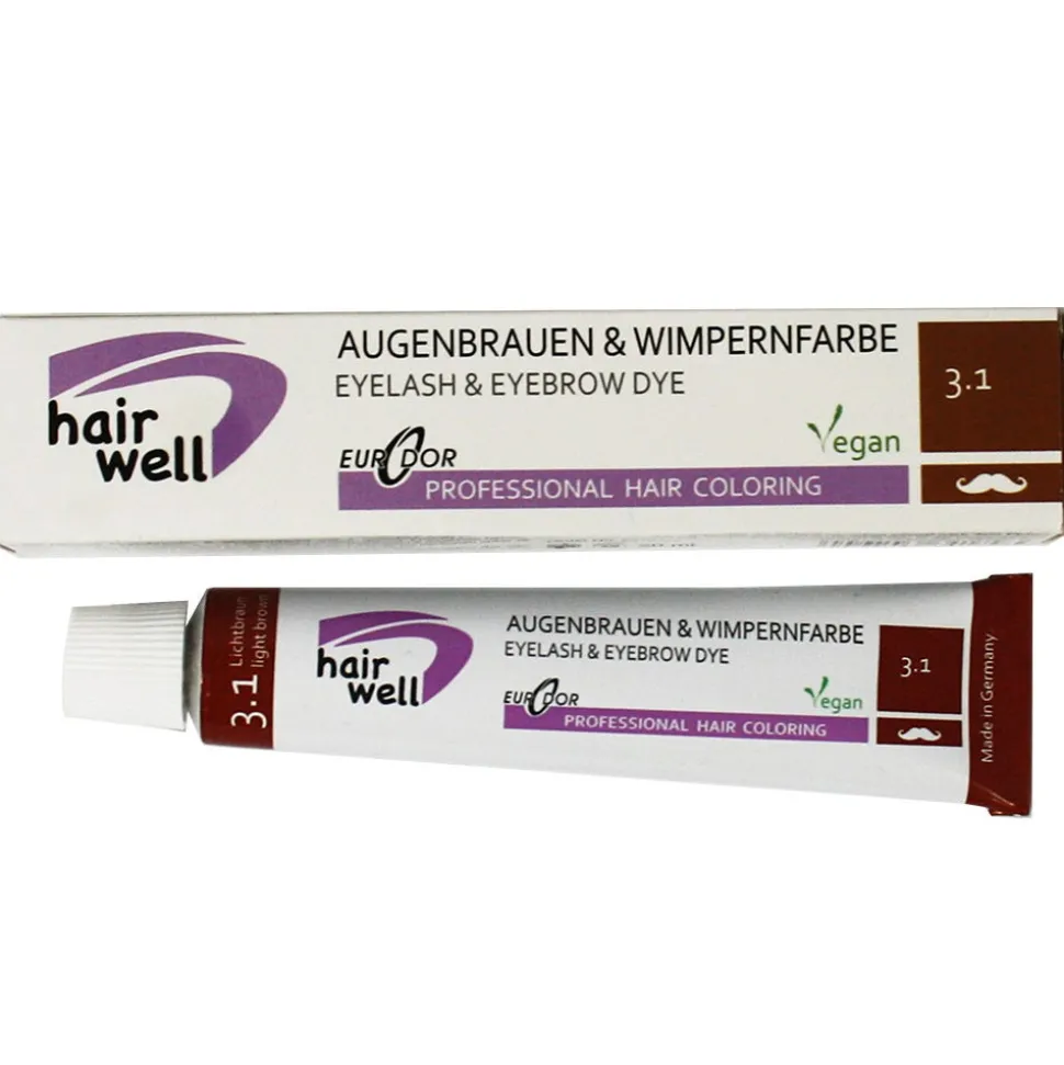 Hairwell Augenbrauen- und Wimpernfarbe Nr. 3.1 Lichtbraun 20 ml
