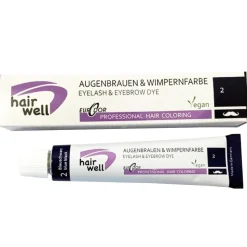 Hairwell Augenbrauen- und Wimpernfarbe Nr. 2 Blauschwarz 20 ml