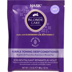 Hask Blonde Purple Toning Deep Conditioner Sachet 50 ml
