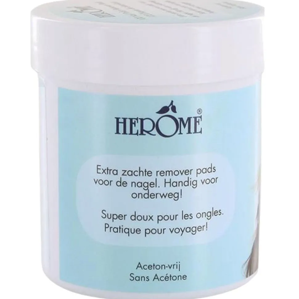 Herome Caring Nail Polish Remover Pads 100 Stück