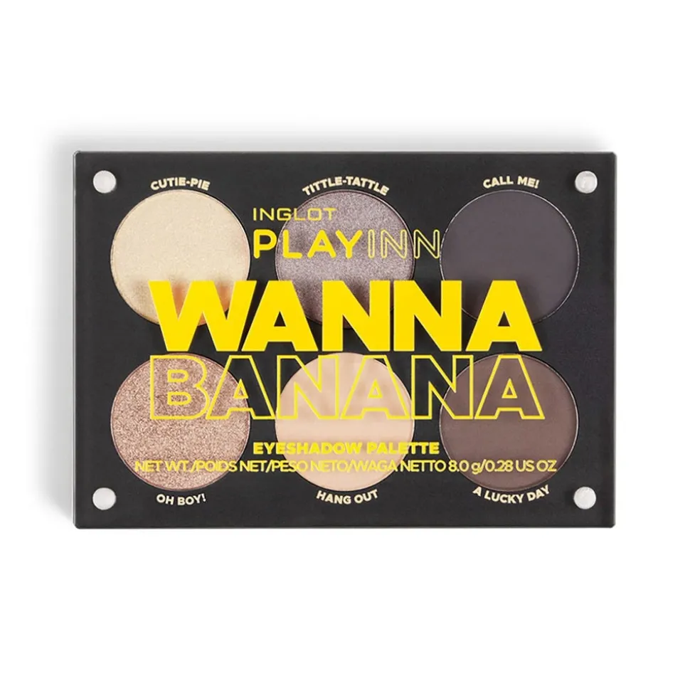 INGLOT PLAYINN Wanna Banana Eyeshadow Palette 8 g