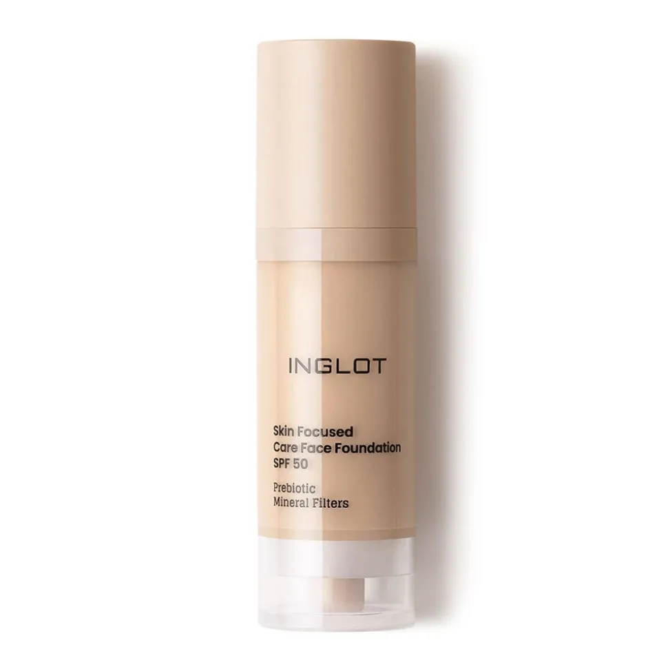 INGLOT Skin Focused Care Face Foundation SPF50+ 302 Ivory Beige 30 ml