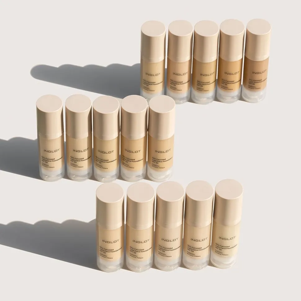 INGLOT Skin Focused Care Face Foundation SPF50+ 302 Ivory Beige 30 ml
