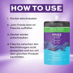 John Frieda Frizz Ease Traumlocken Shampoo - Nachfüllbeutel 500 ml