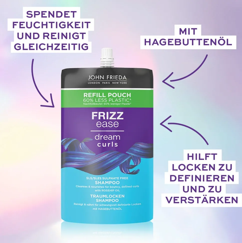 John Frieda Frizz Ease Traumlocken Shampoo - Nachfüllbeutel 500 ml