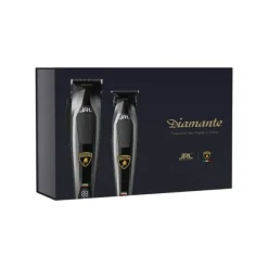 JRL Professional Diamante Clipper & Trimmer Combi Kit Schwarz