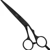 Kasho Silver Black Haarschneideschere 5,5 Zoll Offset