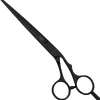 Kasho Silver Black Haarschneideschere 6,5 Zoll Offset