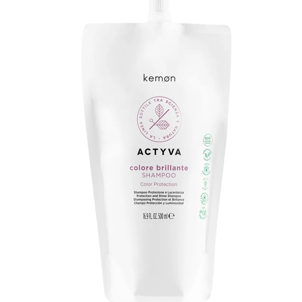 kemon Actyva Color Brilliante Shampoo Pouch Bag 500 ml