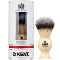 Kent Synthetik Rasierpinsel Groß Elfenbein