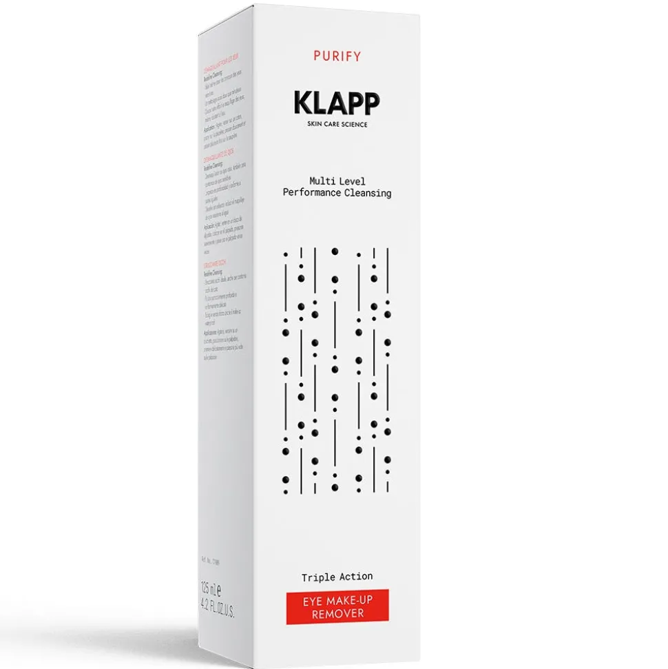 Klapp Cosmetics Purify Triple Action Eye Make-Up Remover 125 ml