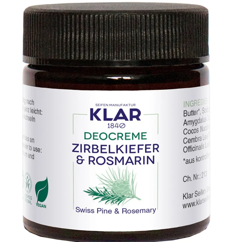 Klar's Deocreme Zirbelkiefer & Rosmarin 30 ml