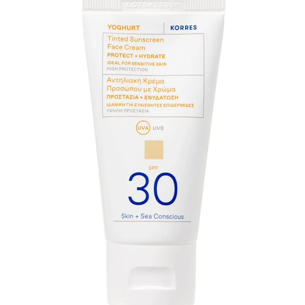 Korres Yoghurt Getönte Sonnencreme für das Gesicht SPF 30 50 ml