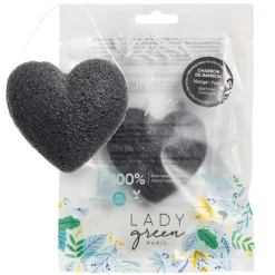 LADY green Konjac Schwamm Bambuskohle