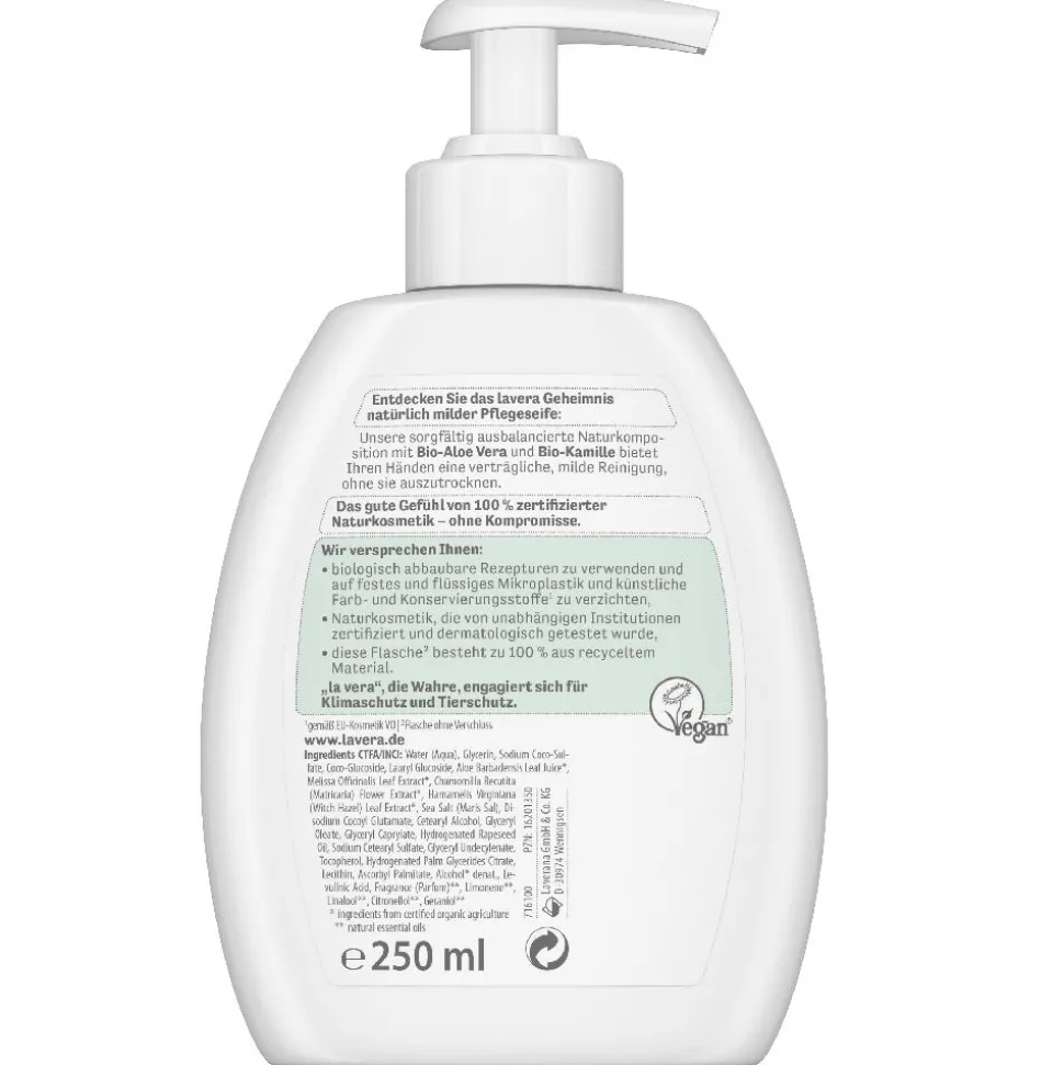 Lavera Basis Sensitiv Milde Pflegeseife 250 ml