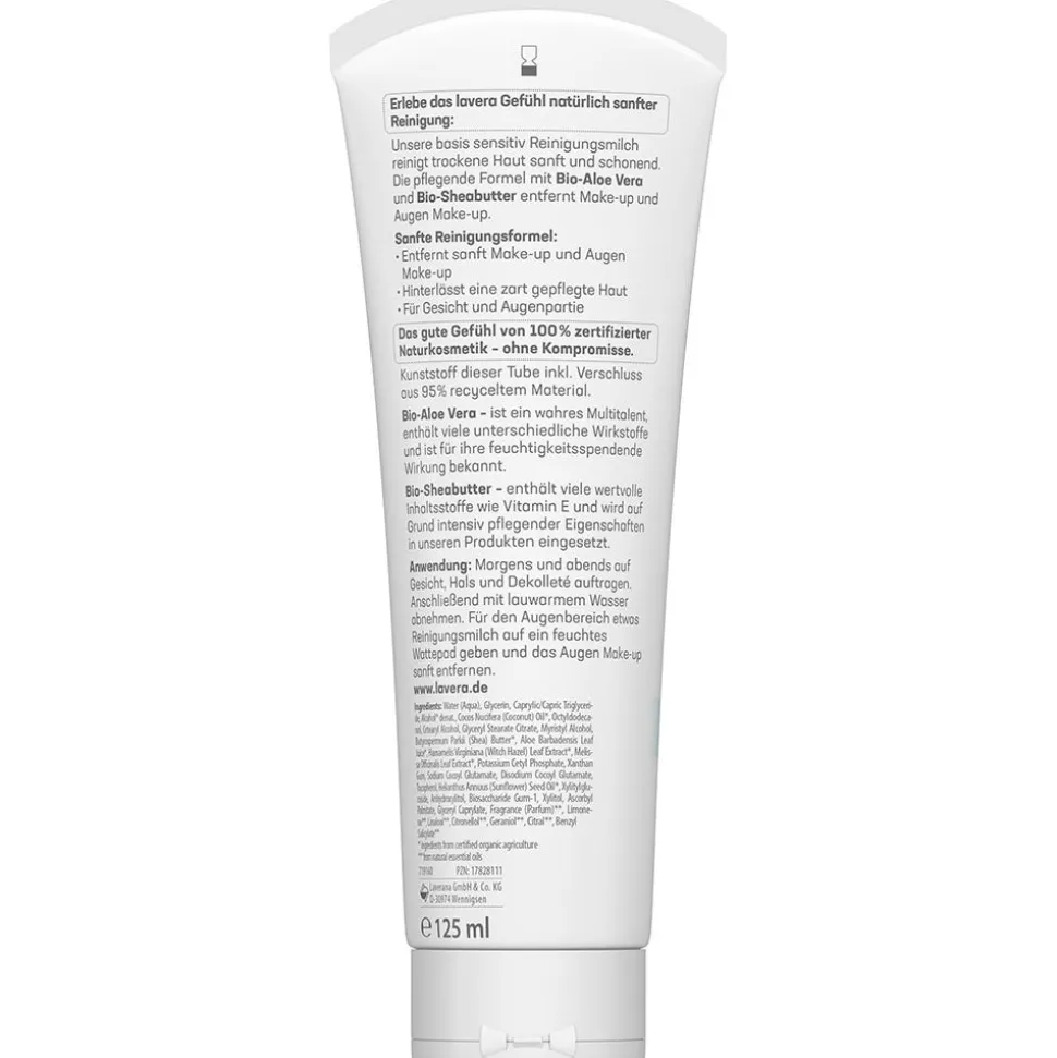 Lavera Basis Sensitiv Reinigungsmilch 125 ml