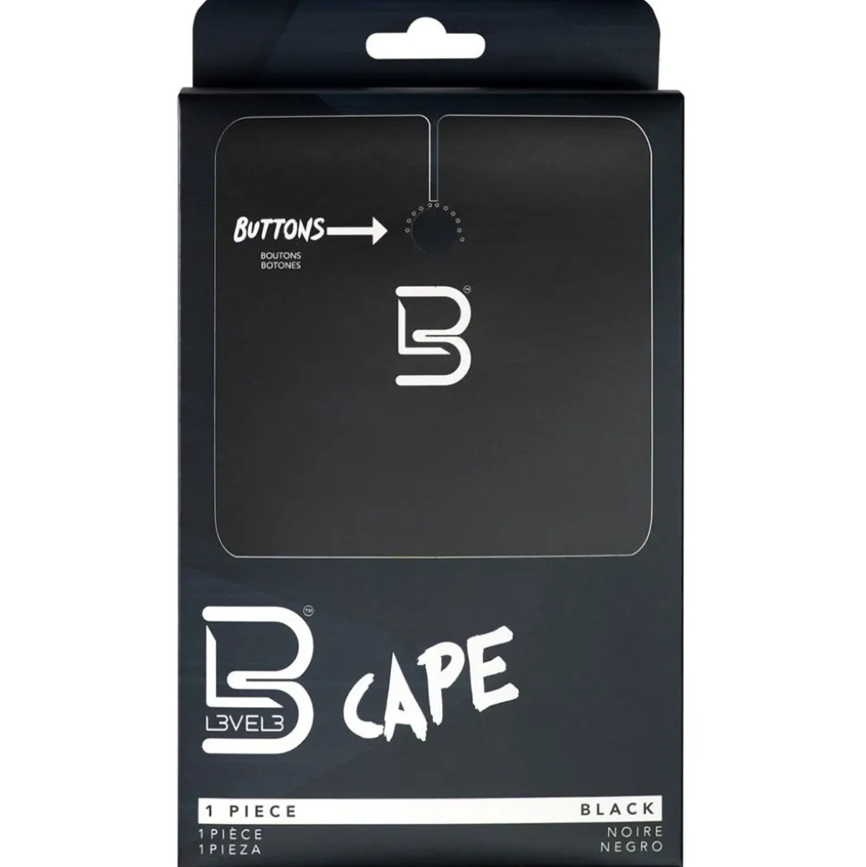 Level3 Cape Black Professioneller Haarschneideumhang