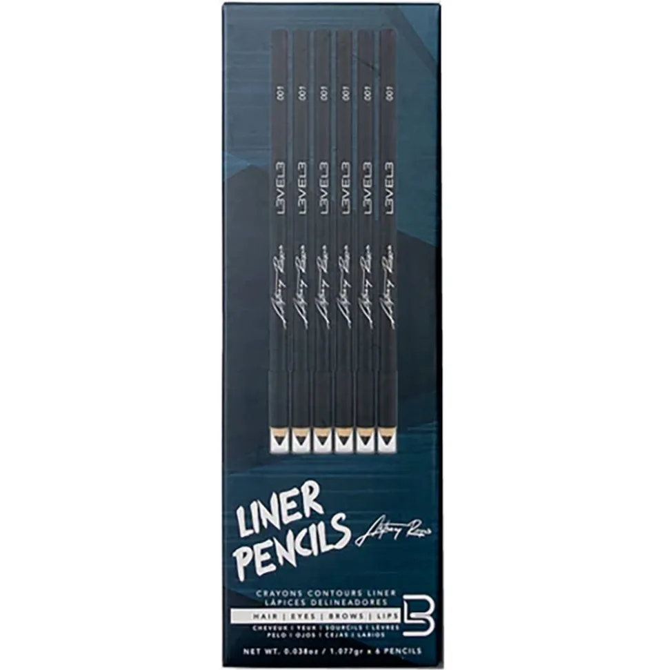 Level3 Liner Pencils Black 6er Pack