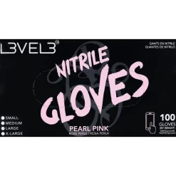 Level3 Nitrile Gloves Large Pearl Pink