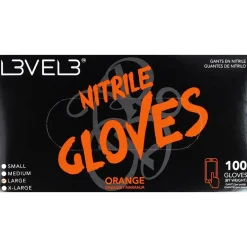 Level3 Nitrile Gloves Large Orange