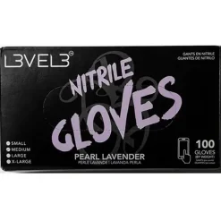 Level3 Nitrile Gloves Large Pearl Lavender