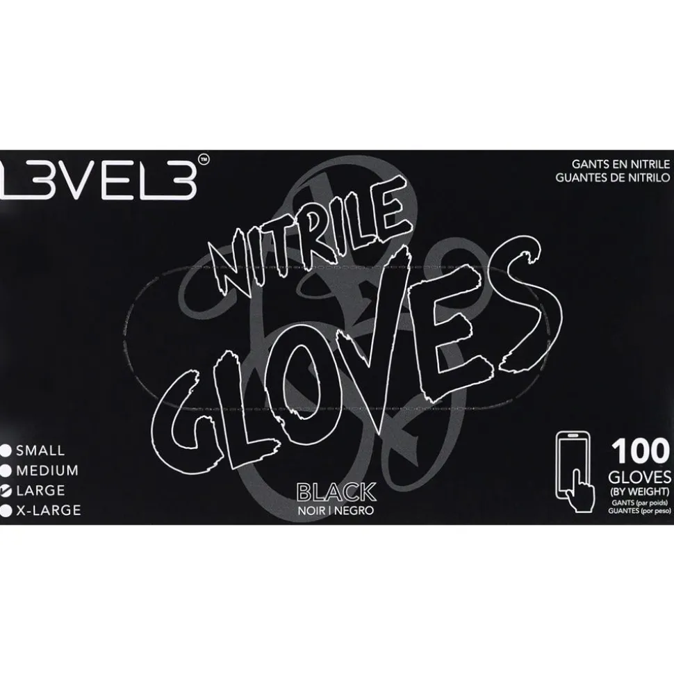 Level3 Nitrile Gloves X-Large Black