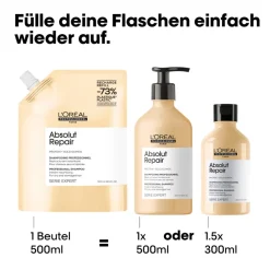 L'Oréal Professionnel Paris Série Expert Absolut Repair Shampoo Refill 500 ml