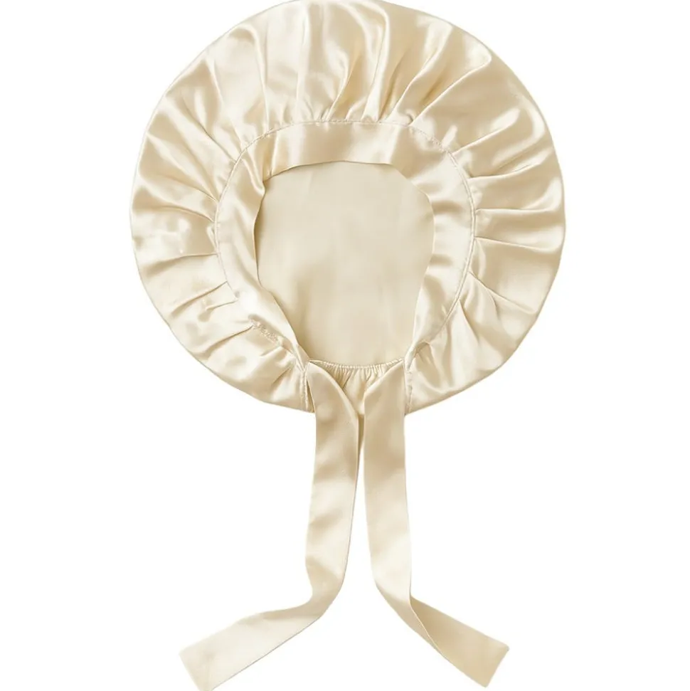 Lotta Curls Silk Bonnet Seidenhaube Champagne