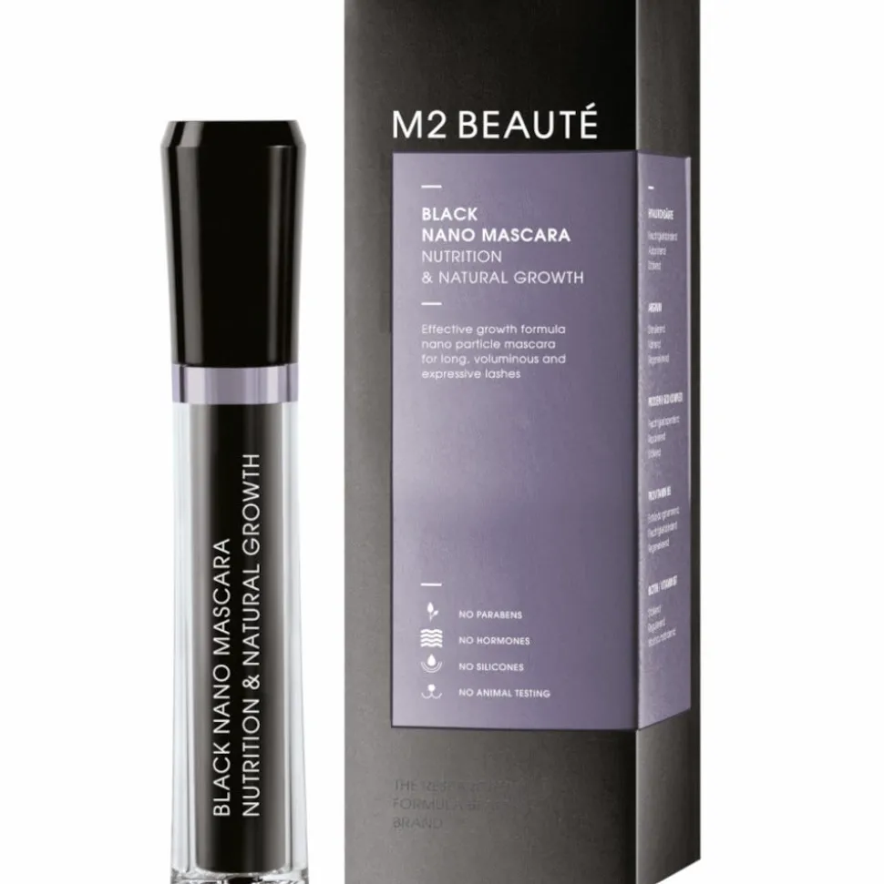 M2 Beauté Black Nano Mascara & Natural Growth 6 ml