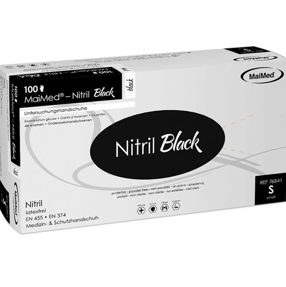 MaiMed Nitril Black 100 Stück Gr. S