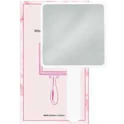 Miss Lashes Handspiegel weiß