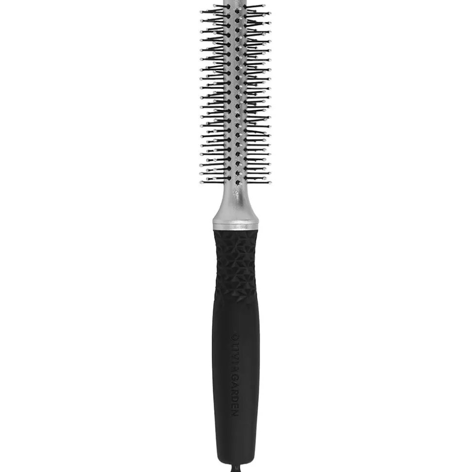 Olivia Garden Essential Blowout Soft Double Bristles Silver 10 mm