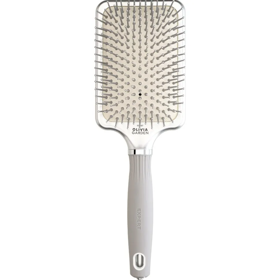 Olivia Garden Rectangular Nylon Bristles Silver L