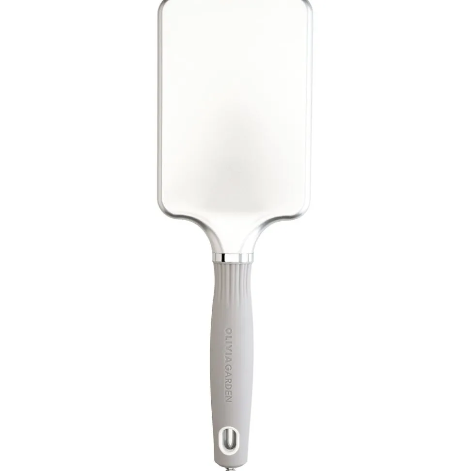 Olivia Garden Rectangular Nylon Bristles Silver L