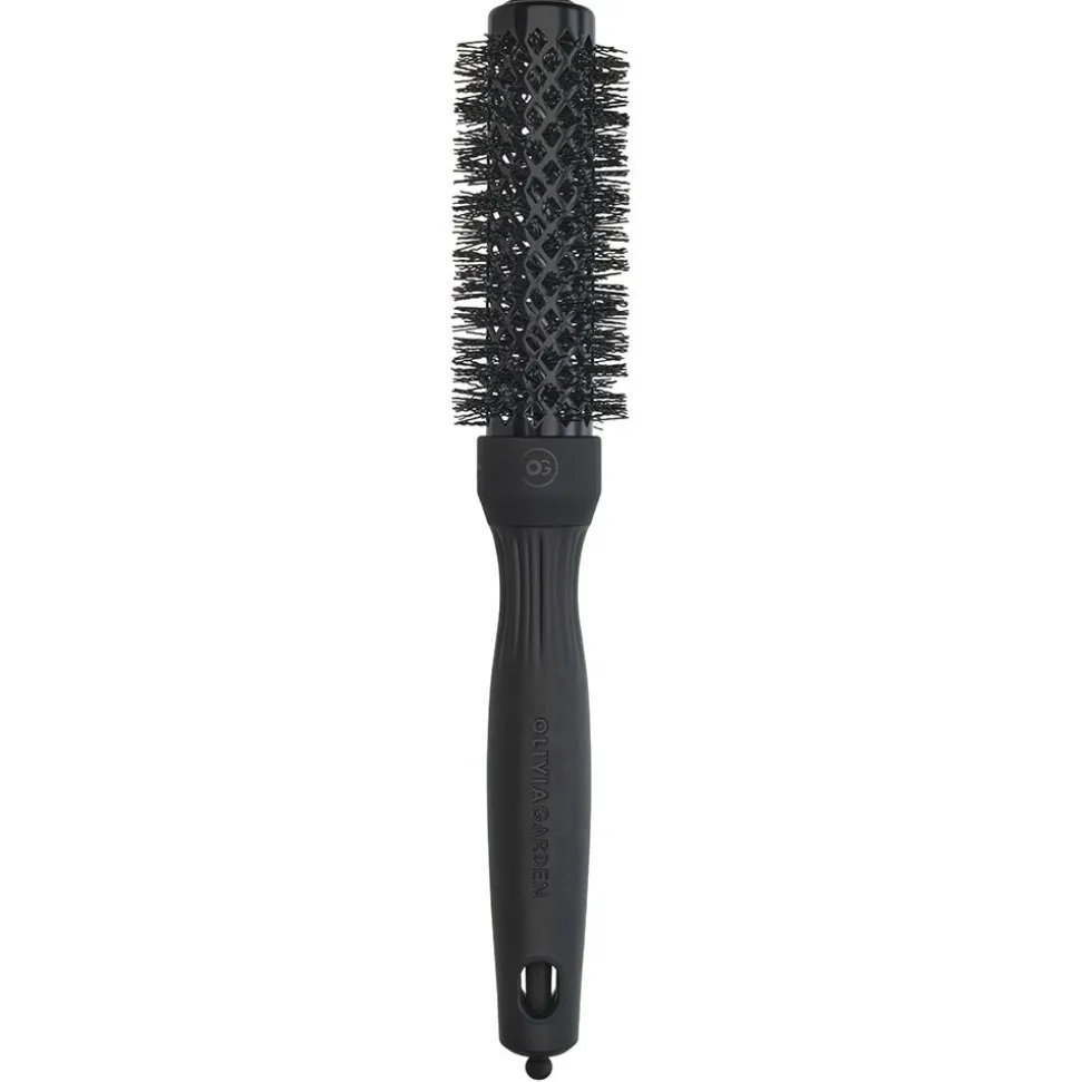 Olivia Garden Shine Wavy Bristles Black Label 25 mm Rundbürste