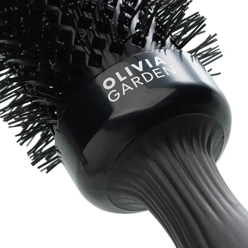 Olivia Garden Shine Wavy Bristles Black Label 25 mm Rundbürste