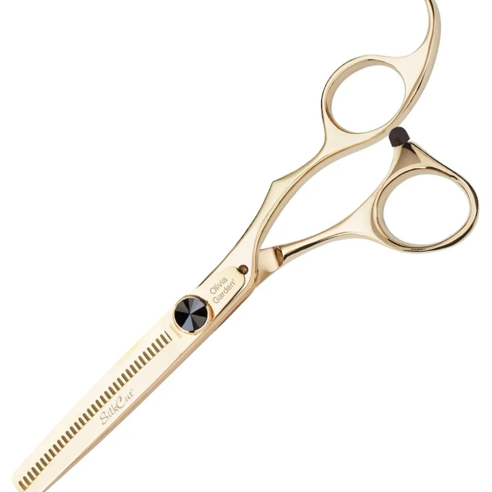 Olivia Garden Silk Cut Black/Gold Schere + Effilierschere 5,75 Zoll