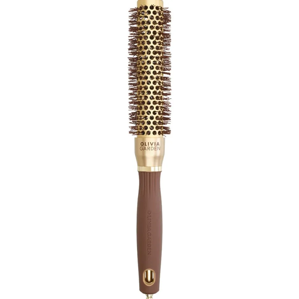 Olivia Garden Speed Wavy Bristles Gold & Brown 25 mm Rundbürste
