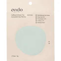Ondo 2-Pieces Caffeine & Green Tea Eye Patches 3 g