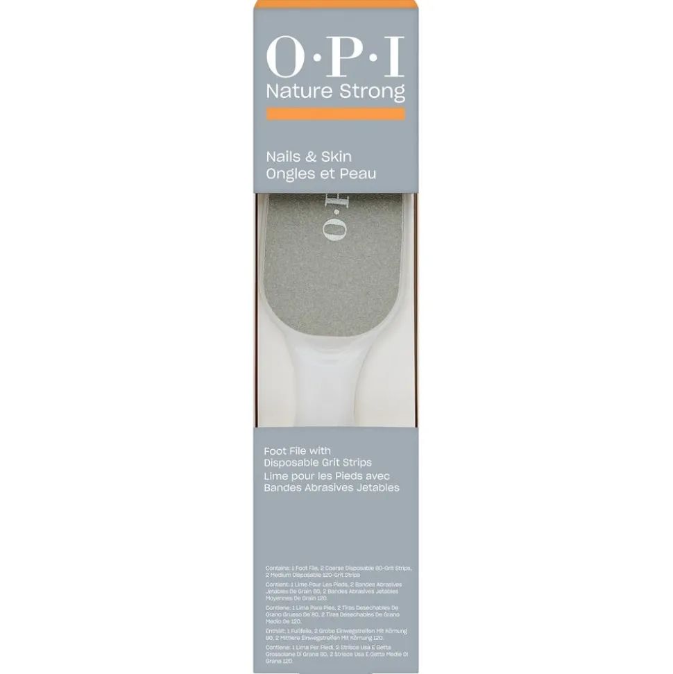 OPI Nature Strong Nails & Skin Dual Sided Foot File with Disposable Strips 80er/120er Grit