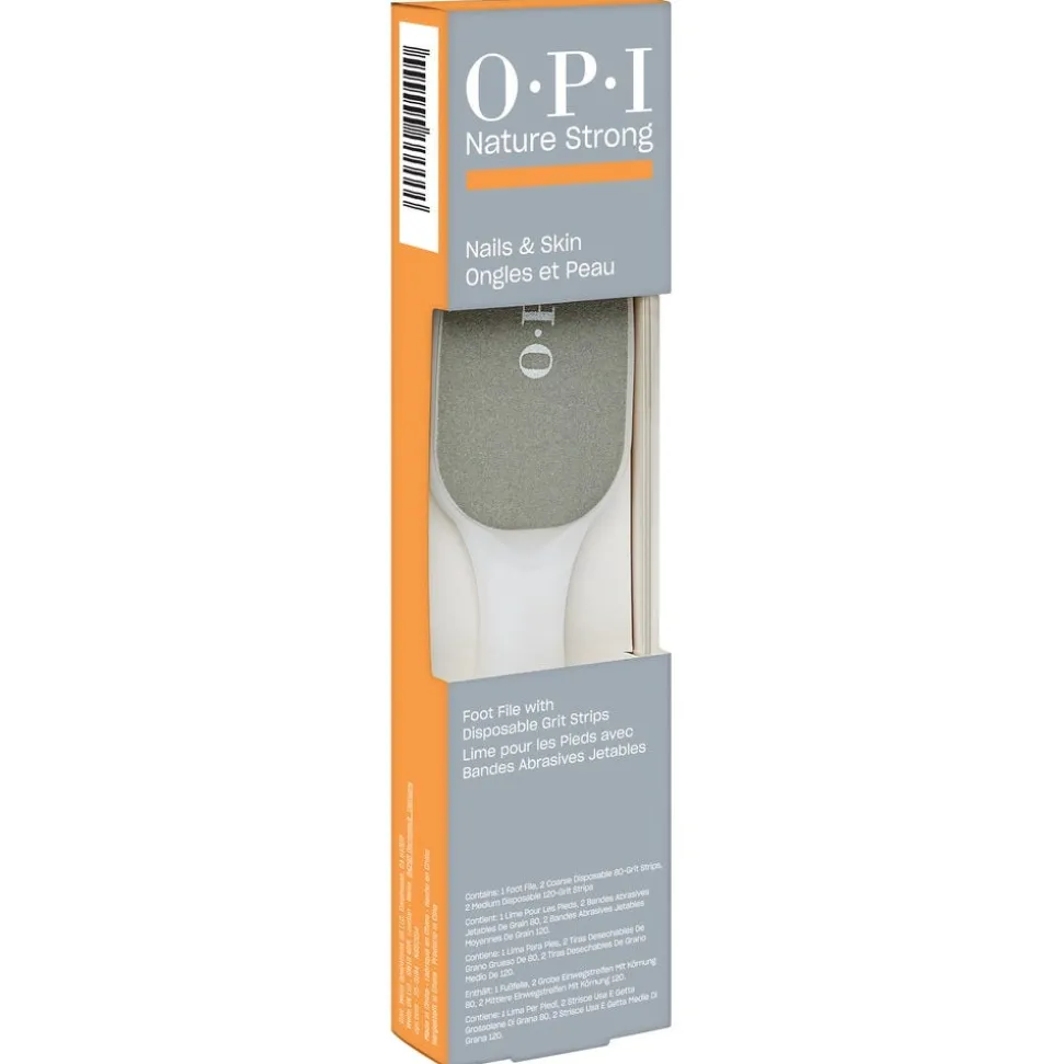OPI Nature Strong Nails & Skin Dual Sided Foot File with Disposable Strips 80er/120er Grit