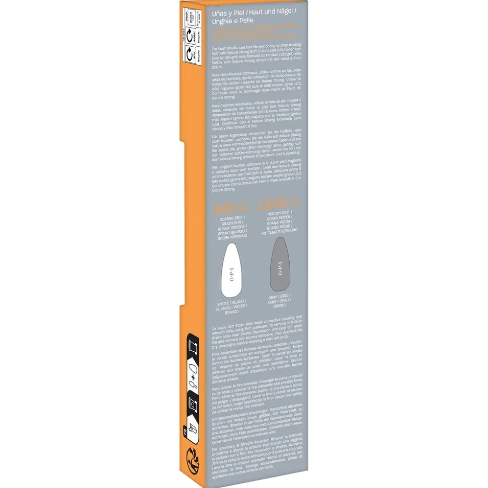 OPI Nature Strong Nails & Skin Dual Sided Foot File with Disposable Strips 80er/120er Grit