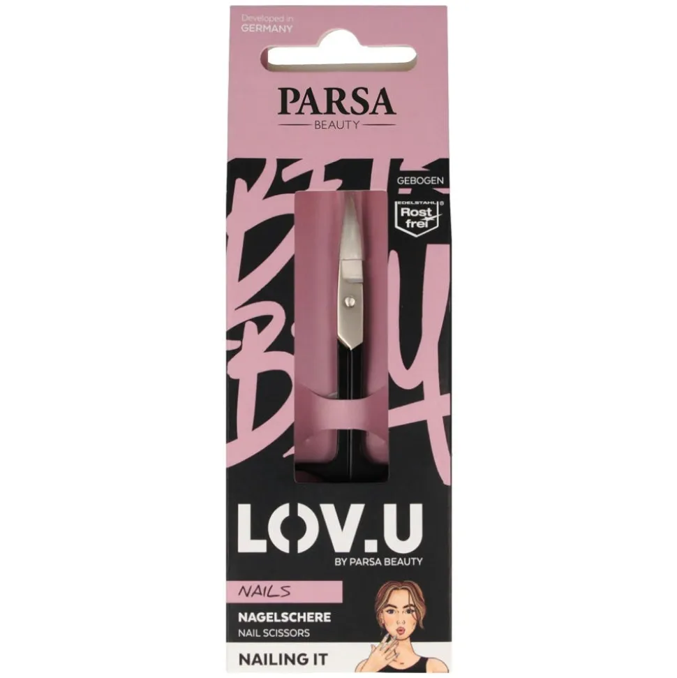 PARSA Beauty LOV.U-Nagelschere Schwarz