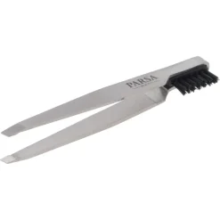 PARSA Beauty Pinzette mit Augenbrauenbürstchen 2 in 1