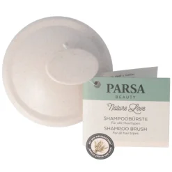 PARSA Beauty Shampoobürste Beige mit Weizenstroh