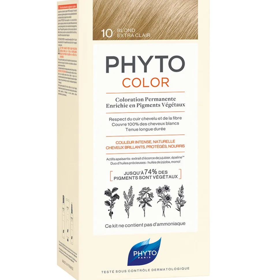Phyto Color 10 Extra Helles Blond Pflanzliche Haarcoloration