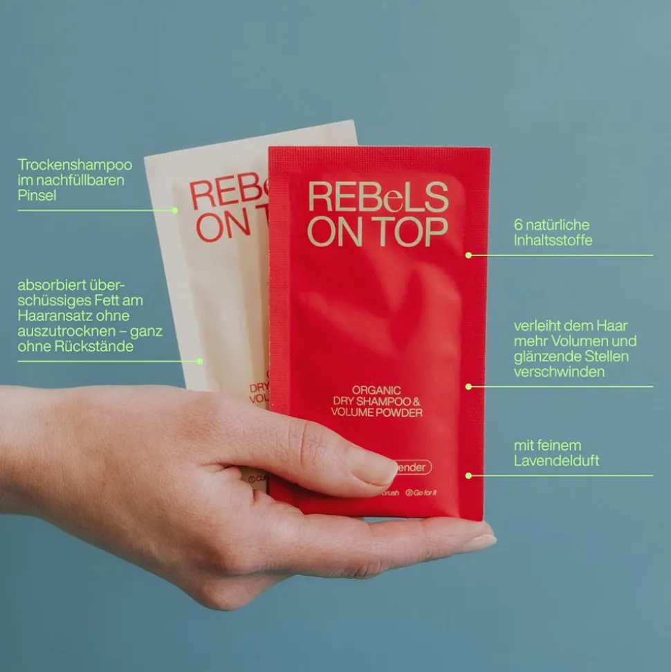 REBeLS ON TOP Trockenshampoo Dark Refill 3x10 g