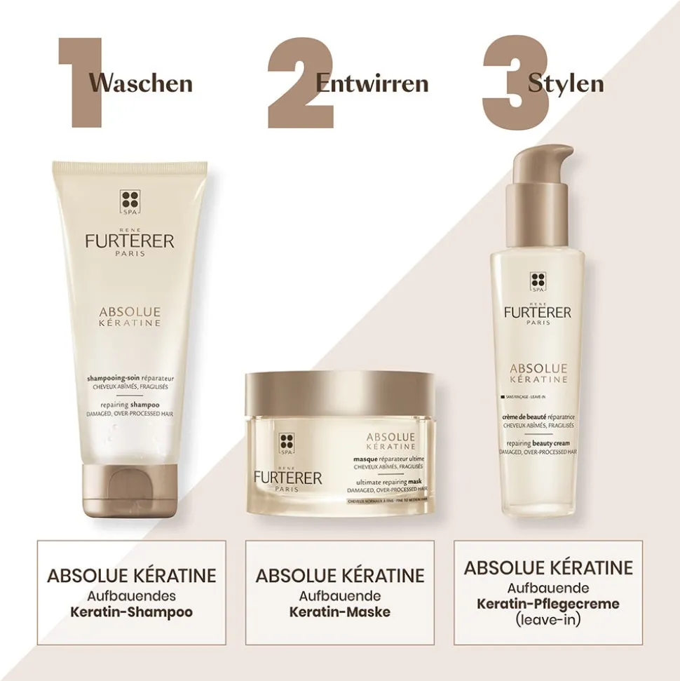 Rene Furterer Absolue Kératine Aufbauende Keratin-Maske fein-normal 200 ml