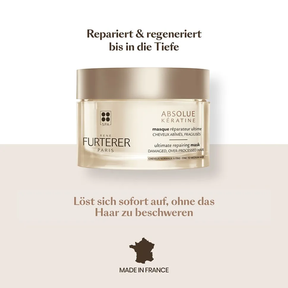 Rene Furterer Absolue Kératine Aufbauende Keratin-Maske fein-normal 200 ml