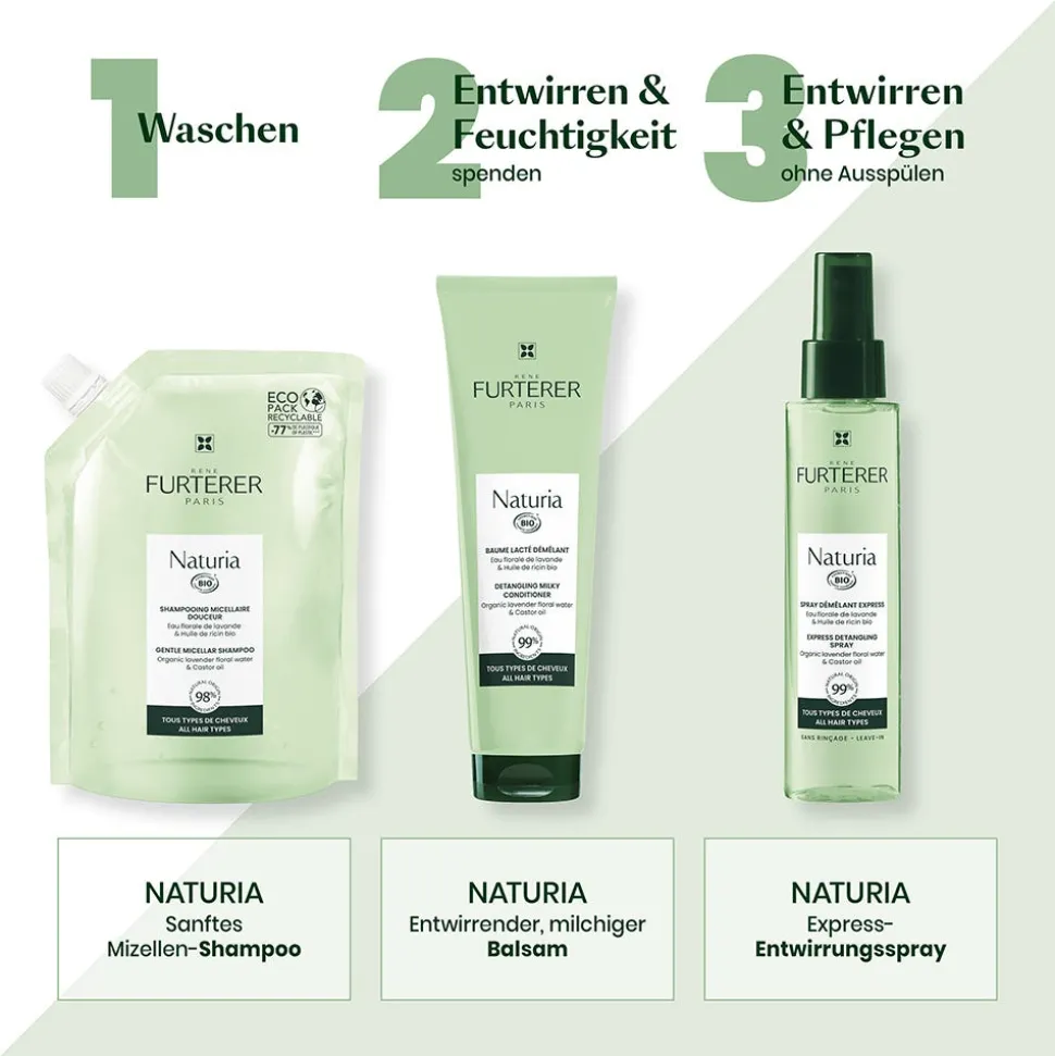 Rene Furterer Naturia Sanftes Mizellen-Shampoo 400 ml Refill